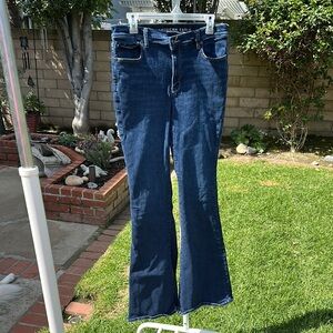 American Eagle Outfitters Super Hi Rise Flare Jeans 12 Long
